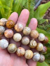 Load image into Gallery viewer, Fossilized coral jade bracelets