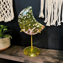 Load image into Gallery viewer, Beautiful Ocean Jasper Moon on stand