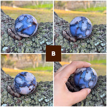 Load image into Gallery viewer, Blue flower agate spheres, you choose!