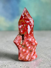 Load image into Gallery viewer, Natural red Ocean Jasper flame