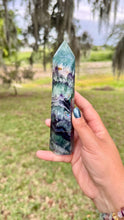 Load image into Gallery viewer, Feather fluorite towers
