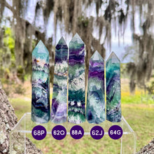 Load image into Gallery viewer, Feather fluorite towers