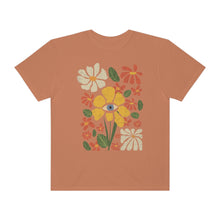 Load image into Gallery viewer, Grunge flower eye tee, 100% cotton t-shirt, Hippie t-shirts, Flower t-shirts