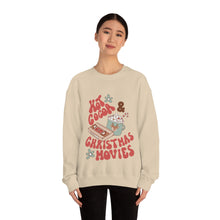 Load image into Gallery viewer, Hot Cocoa & Christmas Movies Retro Heavy Blend™ Crewneck Sweatshirt