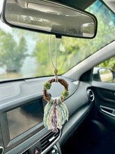 Load image into Gallery viewer, Succulent wreath car charm
