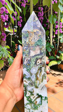 Load image into Gallery viewer, Beautiful Moss Agate tower
