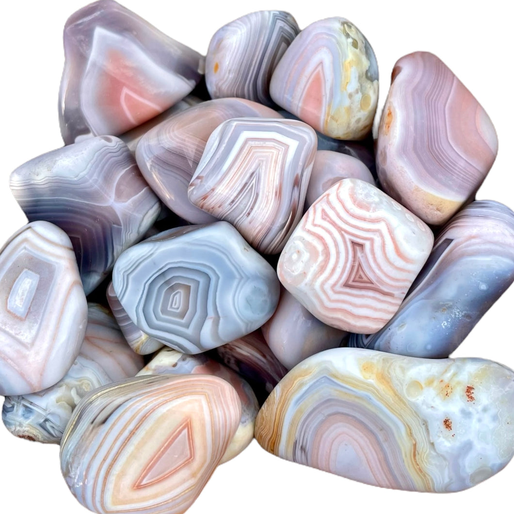 Pink Botswana Agate Tumble