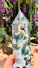 Load image into Gallery viewer, Beautiful Moss Agate tower
