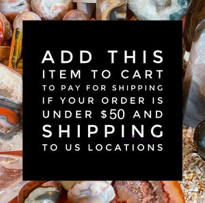 Shipping fee for orders under $50(US LOCATIONS ONLY)