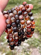 Load image into Gallery viewer, Banded agate bracelets 8mm
