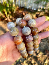 Load image into Gallery viewer, Fossilized coral jade bracelets
