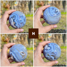 Load image into Gallery viewer, Blue flower agate spheres, you choose!
