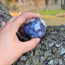 Load image into Gallery viewer, Blue flower agate spheres, you choose!
