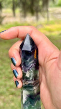 Load image into Gallery viewer, Feather fluorite towers
