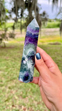 Load image into Gallery viewer, Feather fluorite towers
