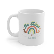 Load image into Gallery viewer, Be Kind To All Kinds Ceramic Mug 11oz
