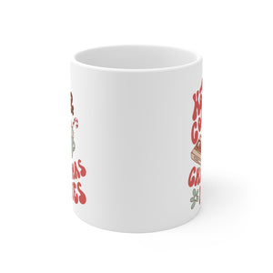 Hot Cocoa & Christmas Movies Retro Mug 11oz