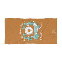 Load image into Gallery viewer, Keep our seas plastic free - Beach towel
