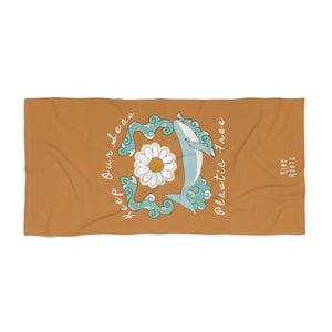 Keep our seas plastic free - Beach towel