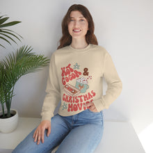 Load image into Gallery viewer, Hot Cocoa  &amp; Christmas Movies Retro Heavy Blend™ Crewneck Sweatshirt
