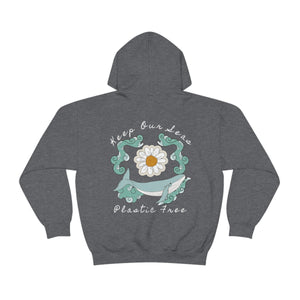 Keep Our Seas Plastic Free Heavy Blend™ Hooded Sweatshirt - Whale hoodie