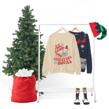 Load image into Gallery viewer, Hot Cocoa  &amp; Christmas Movies Retro Heavy Blend™ Crewneck Sweatshirt
