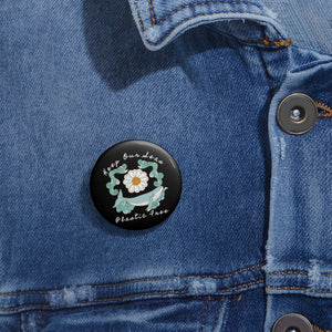 Keep our seas plastic free pin button