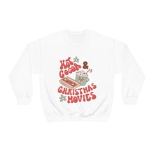 Load image into Gallery viewer, Hot Cocoa  &amp; Christmas Movies Retro Heavy Blend™ Crewneck Sweatshirt
