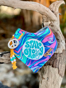 Stay Groovy dog & cat bandana