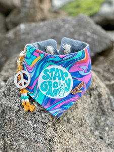 Stay Groovy dog & cat bandana