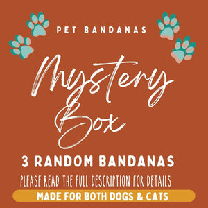 Pet bandana bundle 3 pack of random pet bandanas